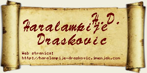 Haralampije Drašković vizit kartica